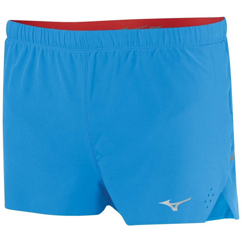 Panske Šortky Mizuno Aero 1.5" Split Modre Vypredaj NHIS81376